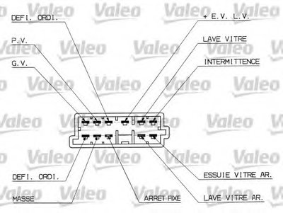 Выключатель на колонке рулевого управления VALEO купить