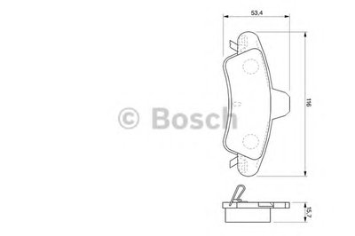 Комплект тормозных колодок, дисковый тормоз BOSCH купить