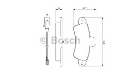 Комплект тормозных колодок, дисковый тормоз BOSCH купить