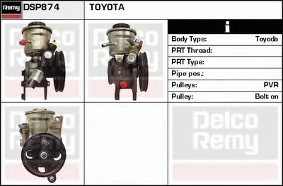 Гидравлический насос, рулевое управление Remanufactured REMY (Multiline) DELCO REMY купить