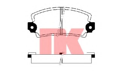 Комплект тормозных колодок, дисковый тормоз NK купить