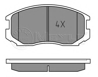 Комплект тормозных колодок, дисковый тормоз MEYLE купить