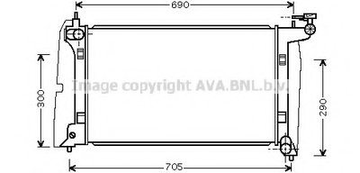 Радиатор, охлаждение двигателя AVA QUALITY COOLING купить