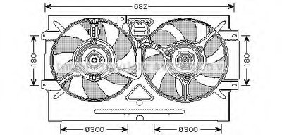 Вентилятор, охлаждение двигателя AVA QUALITY COOLING купить