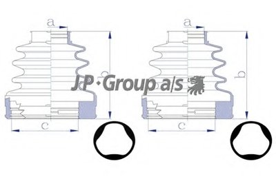 Комплект пылника, приводной вал QH JP GROUP купить