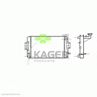 Радиатор, охлаждение двигателя KAGER купить