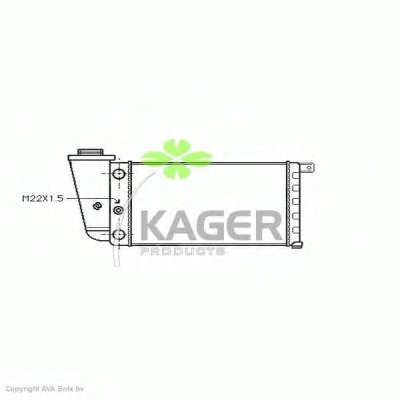 Радиатор, охлаждение двигателя KAGER купить