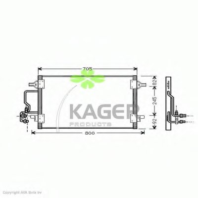 Конденсатор, кондиционер KAGER купить