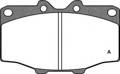 Комплект тормозных колодок, дисковый тормоз ADVANCE OPEN PARTS купить