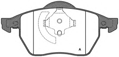 Комплект тормозных колодок, дисковый тормоз ADVANCE OPEN PARTS купить