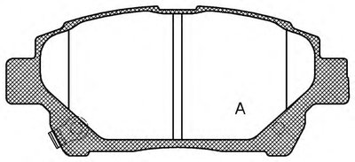 Комплект тормозных колодок, дисковый тормоз ADVANCE OPEN PARTS купить