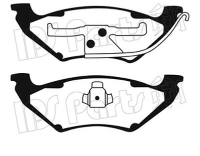 Комплект тормозных колодок, дисковый тормоз IPS Parts IPS Parts купить