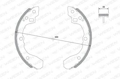 Комплект тормозных колодок WEEN купить