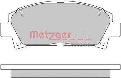 Комплект тормозных колодок, дисковый тормоз METZGER купить