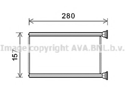 Теплообменник, отопление салона AVA QUALITY COOLING купить