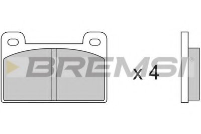 Комплект тормозных колодок, дисковый тормоз BREMSI купить