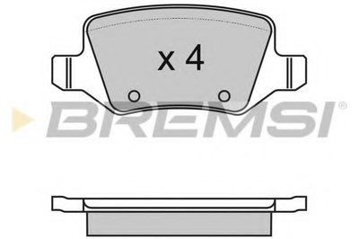 Колодки тормозные задние MB A-class (W168/W169) 97-12 (TRW)