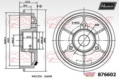 Тормозной барабан R+ (Regular Plus) MAXTECH купить