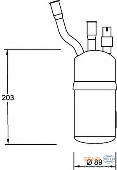 Осушитель, кондиционер BEHR HELLA SERVICE HELLA купить