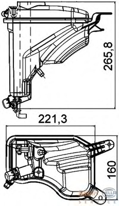 Бачок расширительный радиатора BMW 1 (E81/82/88) / 3 (E91/92