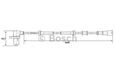 Датчик, частота вращения колеса BOSCH купить