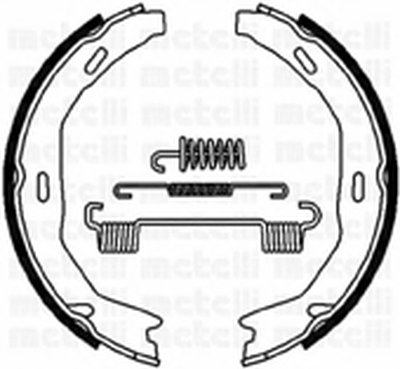 Комплект тормозных колодок, стояночная тормозная система METELLI купить