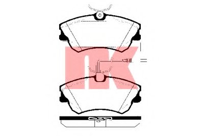 Комплект тормозных колодок, дисковый тормоз NK купить