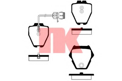 Комплект тормозных колодок, дисковый тормоз NK купить