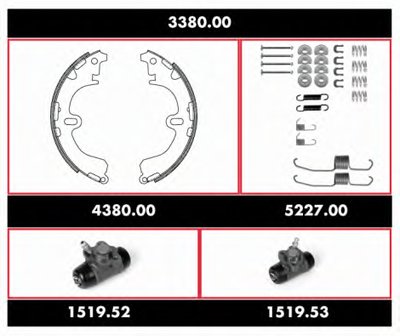 Комплект тормозов, барабанный тормозной механизм Precision Kit REMSA купить