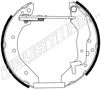 Комплект тормозных колодок FAST KIT TRUSTING купить