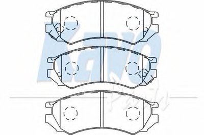 Комплект тормозных колодок, дисковый тормоз MK KASHIYAMA KAVO PARTS купить