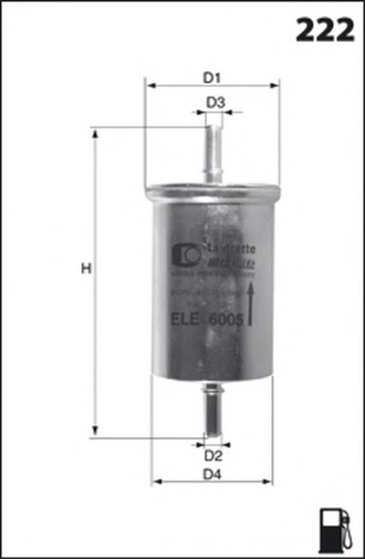 ELE6064 Фільтр палива ( аналогWF8101/)