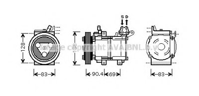 Компрессор, кондиционер AVA QUALITY COOLING купить