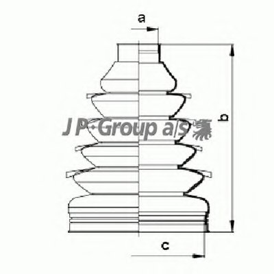 Комплект пылника, приводной вал QH JP GROUP купить