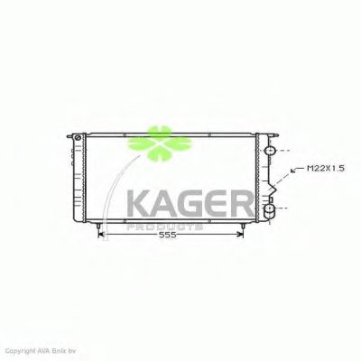 Радиатор, охлаждение двигателя KAGER купить