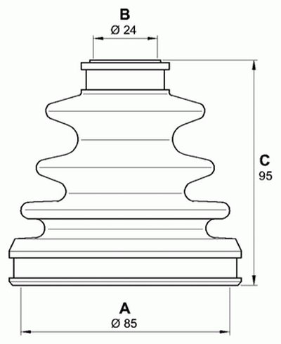 Комплект пылника, приводной вал SPIN OPEN PARTS купить