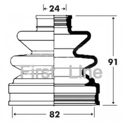 Пыльник, приводной вал FIRST LINE купить