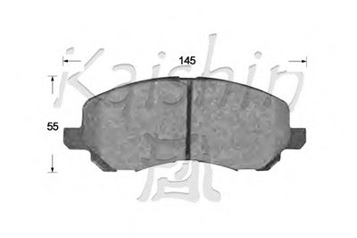 Комплект тормозных колодок, дисковый тормоз KAISHIN купить