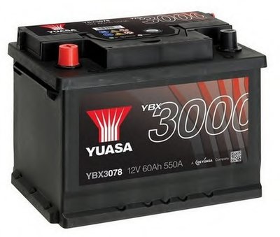 Стартерная аккумуляторная батарея YBX3000 SMF Batteries YUASA купить