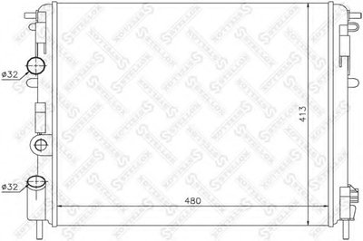 Радиатор, охлаждение двигателя STELLOX купить
