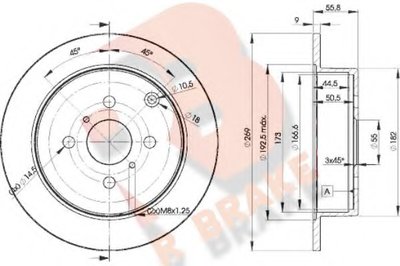 Тормозной диск R BRAKE купить