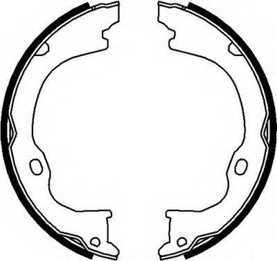 Комплект тормозных колодок, стояночная тормозная система HELLA купить