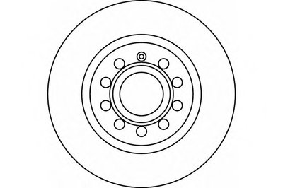 HELLA VW Диск тормозной перед.(вентил.) AUDI A3 03-;Golf V,Caddy III 04-