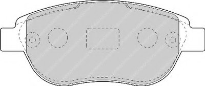 Колодки тормозные дисковые передние комплект CITROEN BERLINGO 96-08, FIAT IDEA 03-12