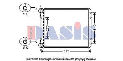 Радиатор, охлаждение двигателя AKS DASIS купить
