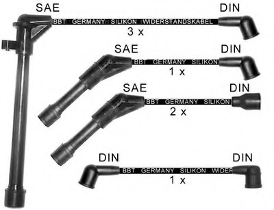 Комплект проводов зажигания BBT купить