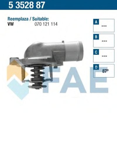 Термостат, охлаждающая жидкость FAE купить
