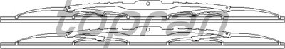 Щетка стеклоочистителя TOPRAN купить