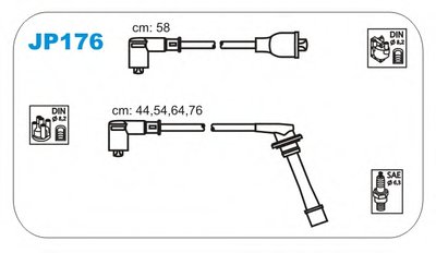 Комплект проводов зажигания JANMOR купить