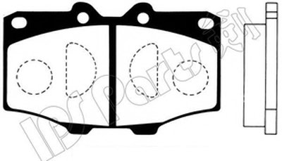 Комплект тормозных колодок, дисковый тормоз IPS Parts IPS Parts купить